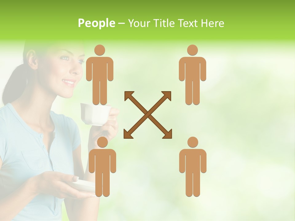 Copy Space Wellbeing Woman PowerPoint Template