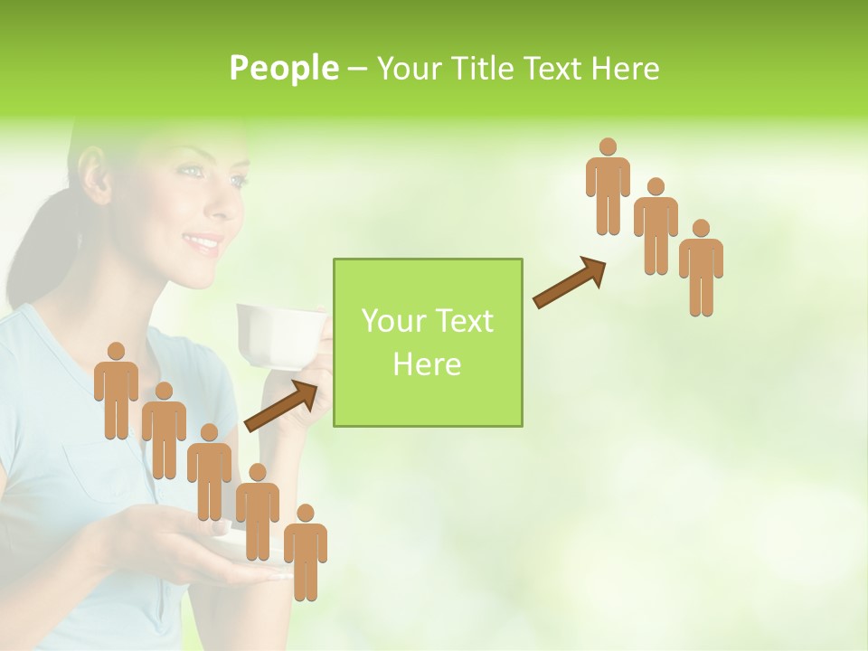 Copy Space Wellbeing Woman PowerPoint Template