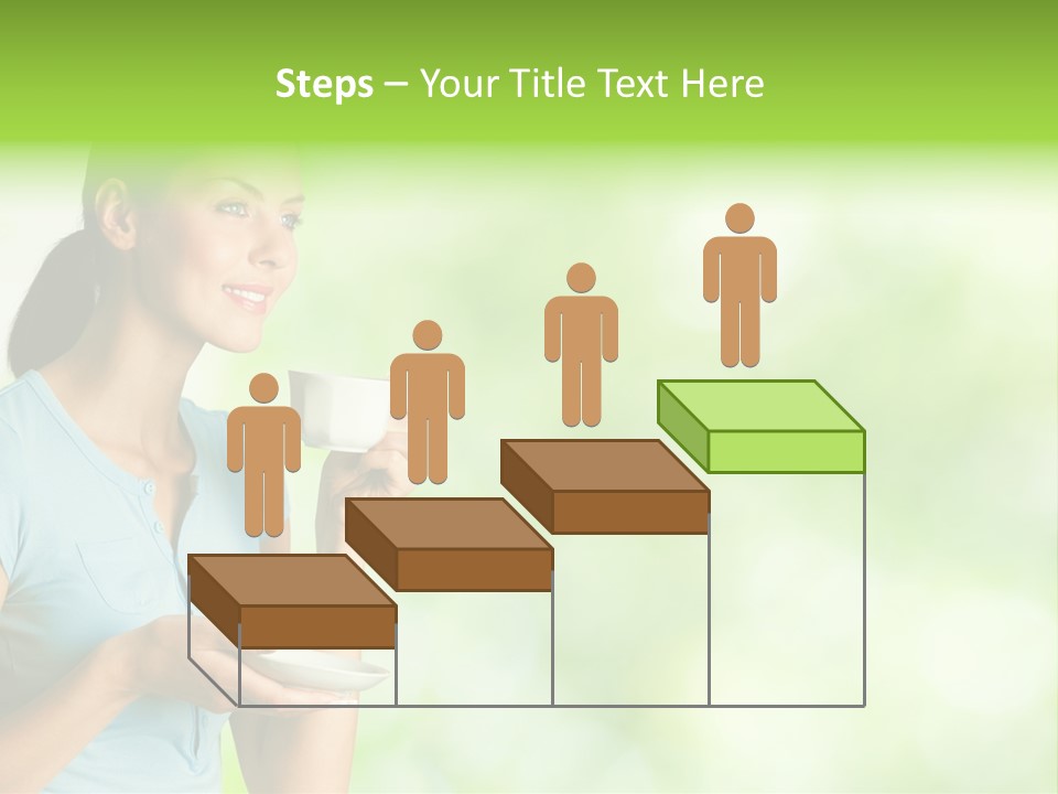 Copy Space Wellbeing Woman PowerPoint Template