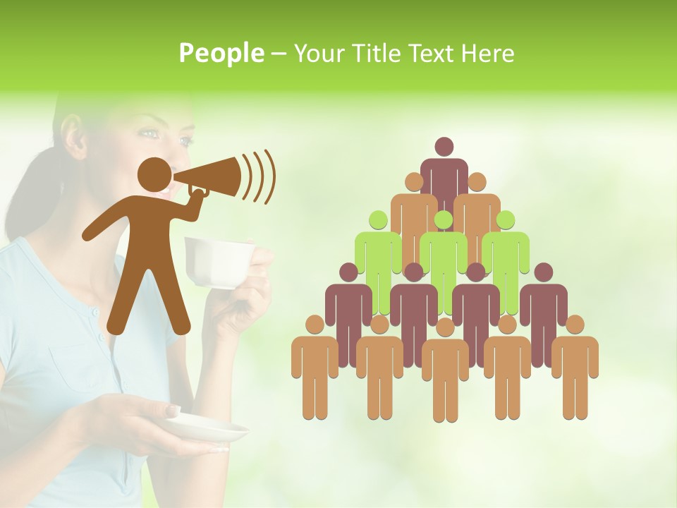 Copy Space Wellbeing Woman PowerPoint Template