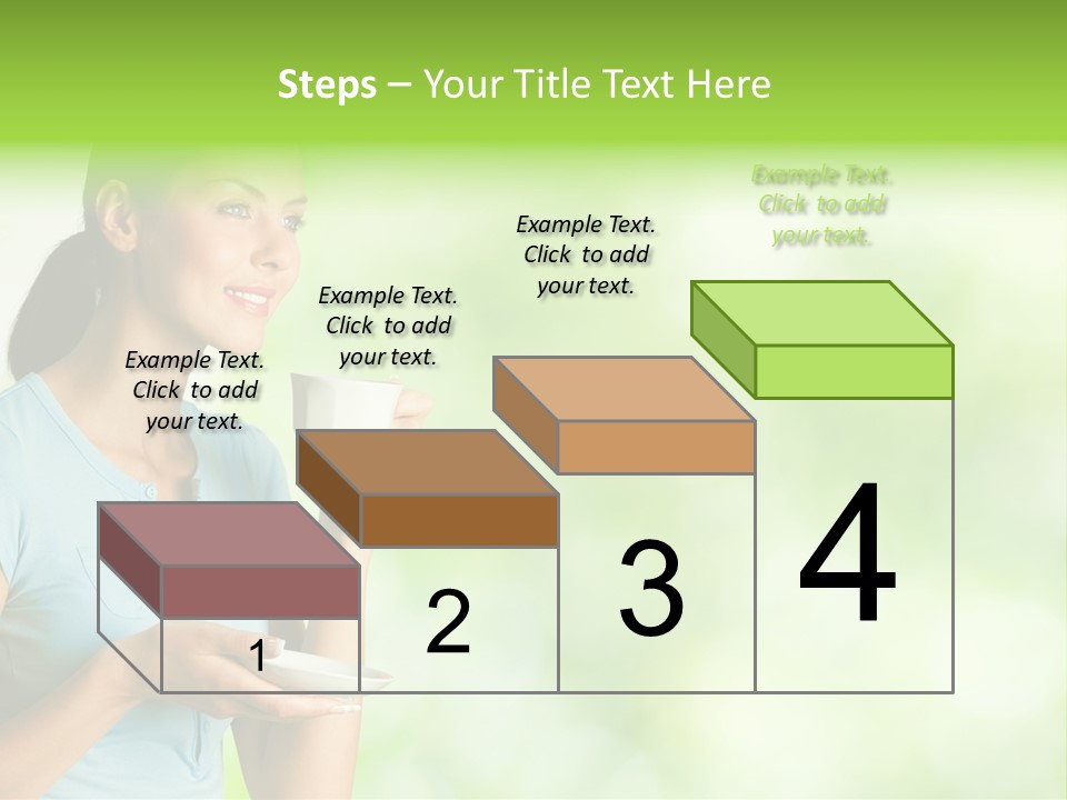 Copy Space Wellbeing Woman PowerPoint Template