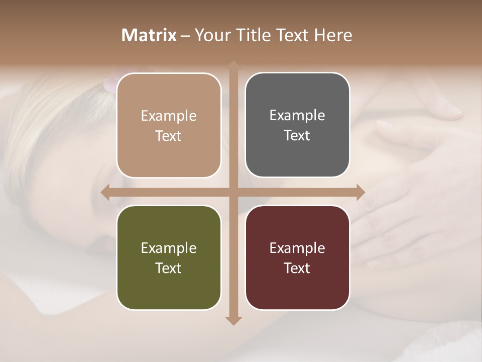 Woman Blond Hair Back Massage PowerPoint Template