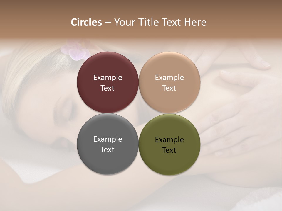 Woman Blond Hair Back Massage PowerPoint Template