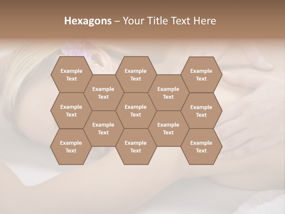 Woman Blond Hair Back Massage PowerPoint Template