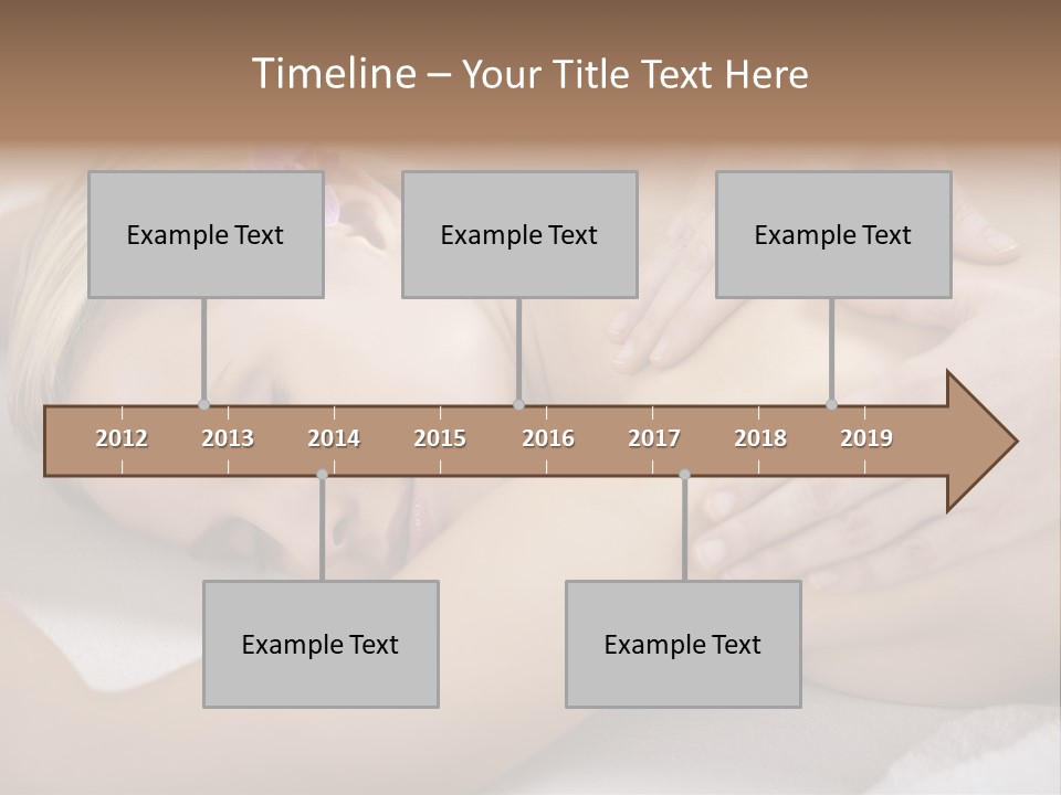 Woman Blond Hair Back Massage PowerPoint Template