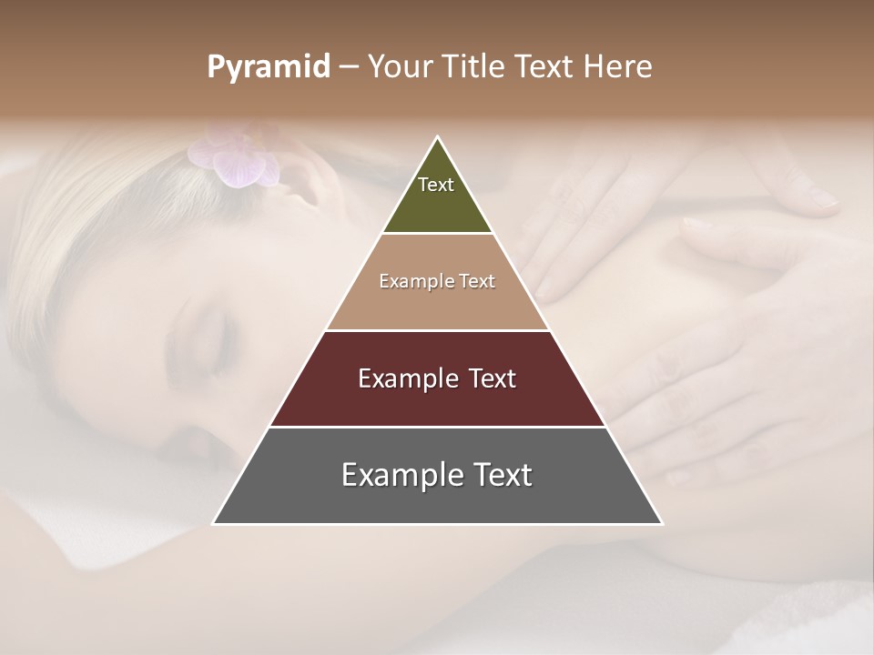 Woman Blond Hair Back Massage PowerPoint Template