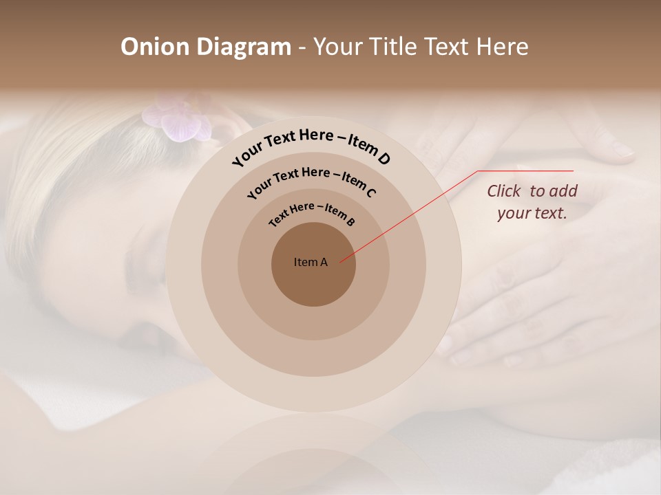 Woman Blond Hair Back Massage PowerPoint Template