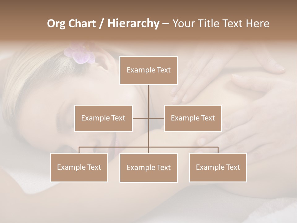 Woman Blond Hair Back Massage PowerPoint Template