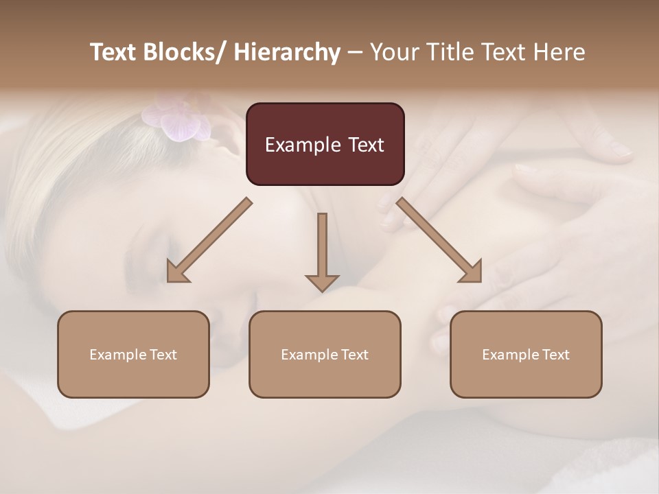 Woman Blond Hair Back Massage PowerPoint Template