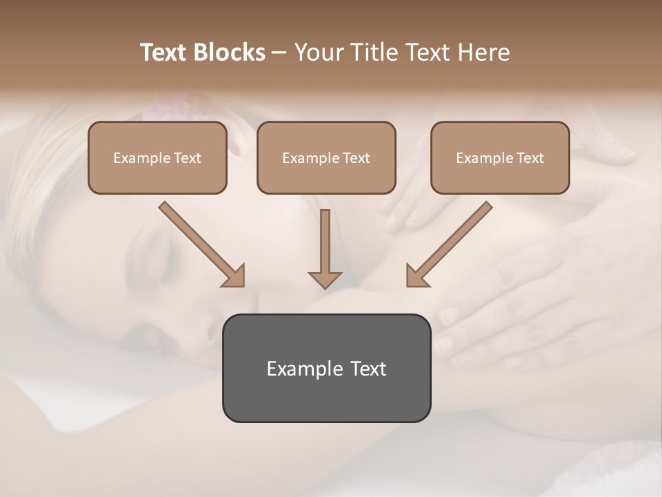 Woman Blond Hair Back Massage PowerPoint Template