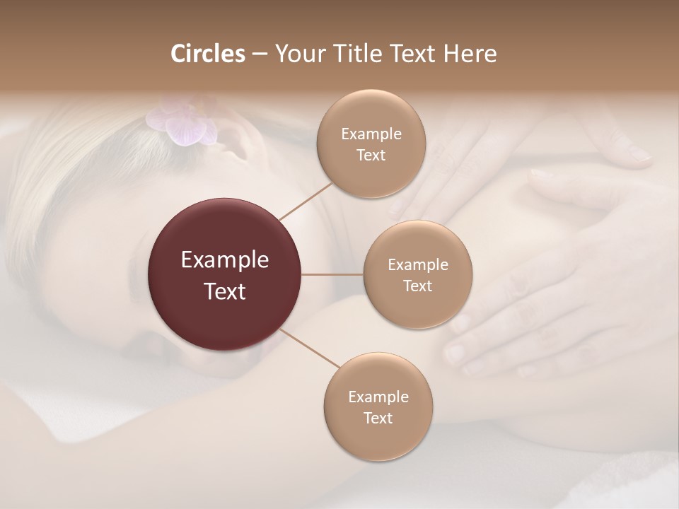 Woman Blond Hair Back Massage PowerPoint Template