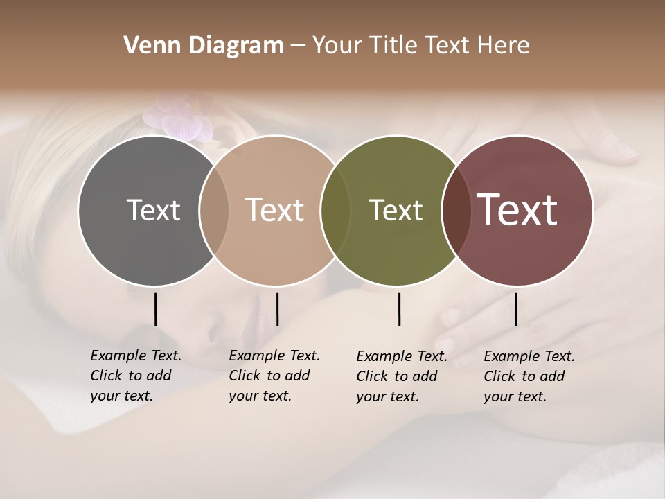 Woman Blond Hair Back Massage PowerPoint Template