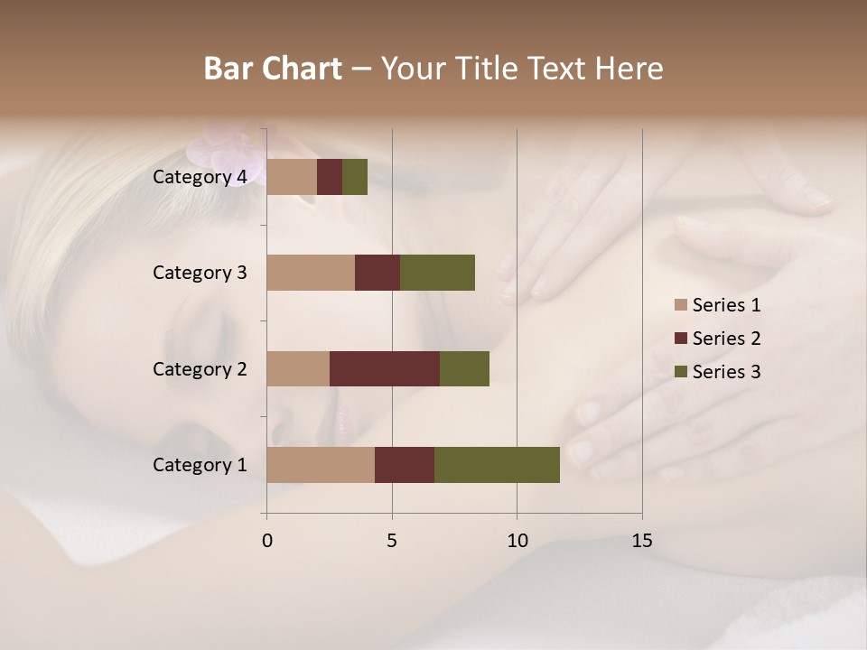 Woman Blond Hair Back Massage PowerPoint Template