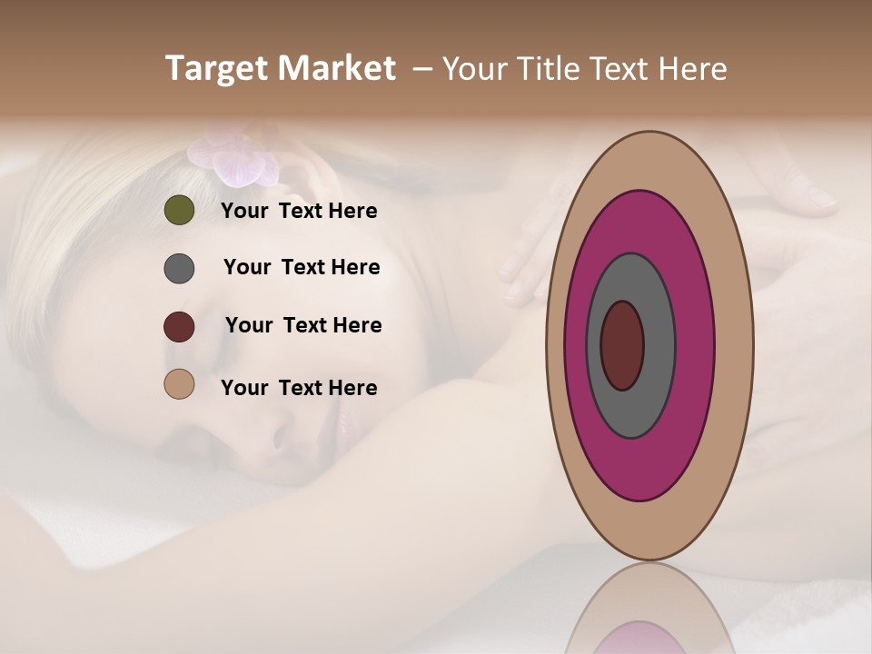 Woman Blond Hair Back Massage PowerPoint Template