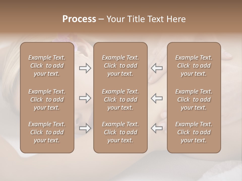 Woman Blond Hair Back Massage PowerPoint Template