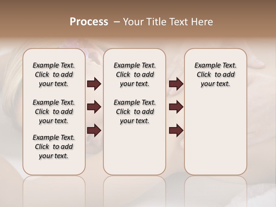 Woman Blond Hair Back Massage PowerPoint Template