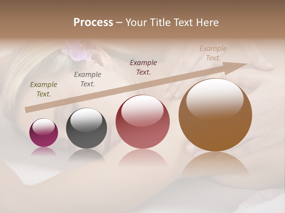 Woman Blond Hair Back Massage PowerPoint Template