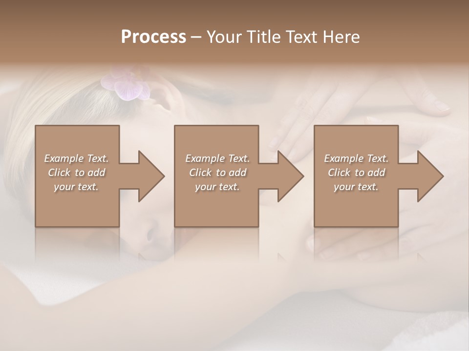 Woman Blond Hair Back Massage PowerPoint Template