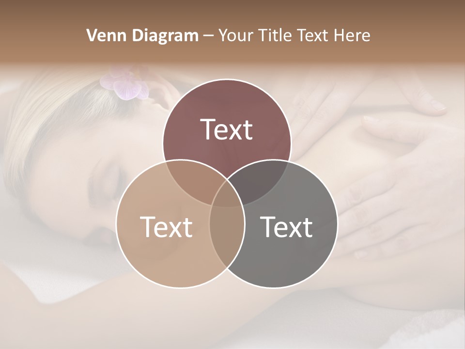 Woman Blond Hair Back Massage PowerPoint Template