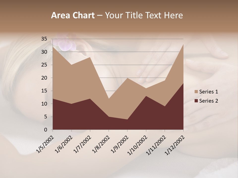 Woman Blond Hair Back Massage PowerPoint Template