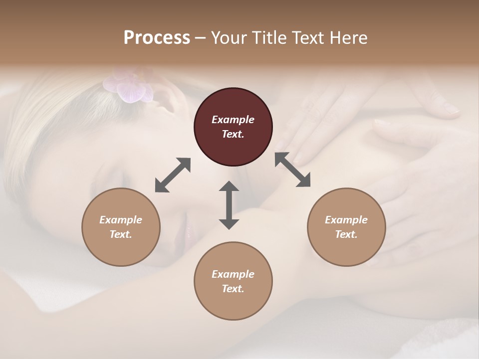 Woman Blond Hair Back Massage PowerPoint Template