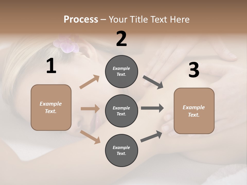 Woman Blond Hair Back Massage PowerPoint Template