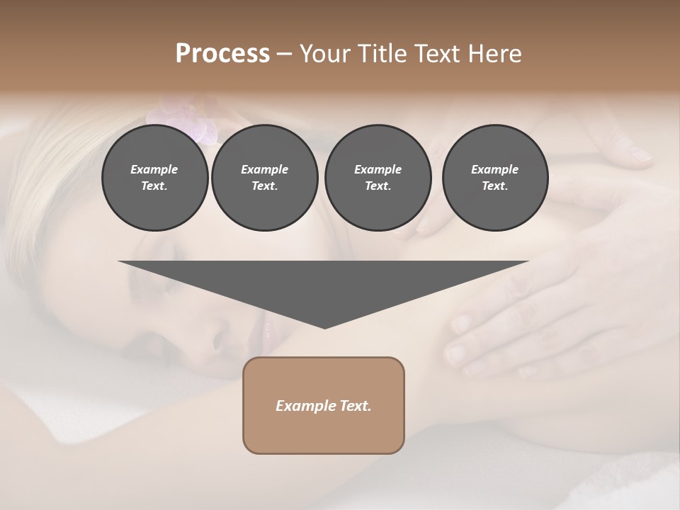 Woman Blond Hair Back Massage PowerPoint Template