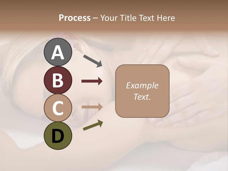 Woman Blond Hair Back Massage PowerPoint Template