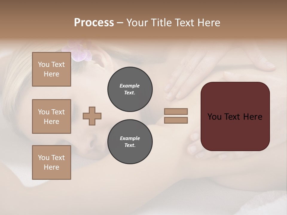 Woman Blond Hair Back Massage PowerPoint Template