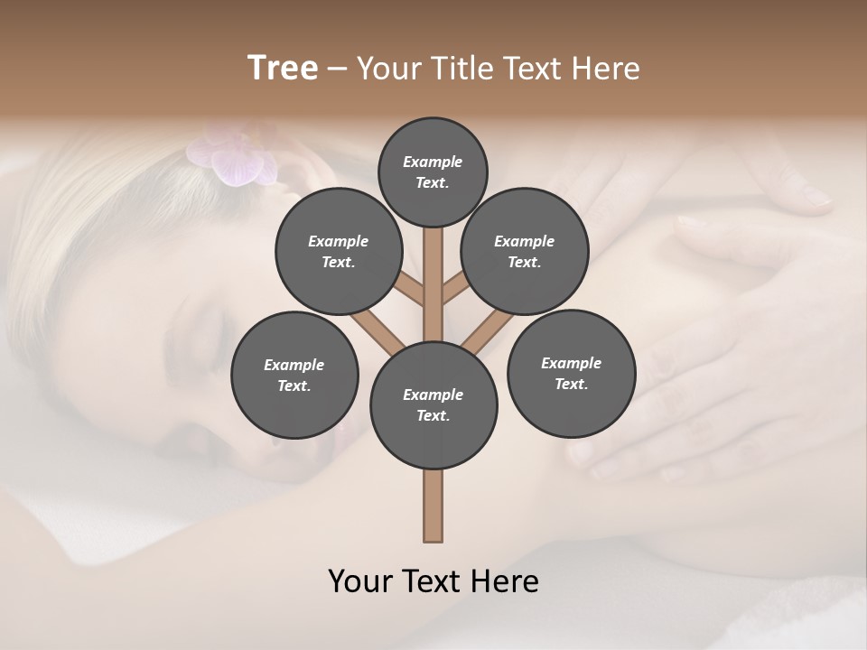 Woman Blond Hair Back Massage PowerPoint Template