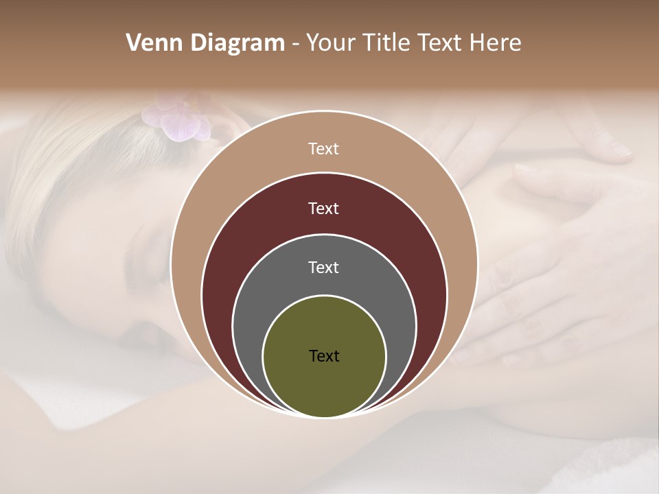 Woman Blond Hair Back Massage PowerPoint Template