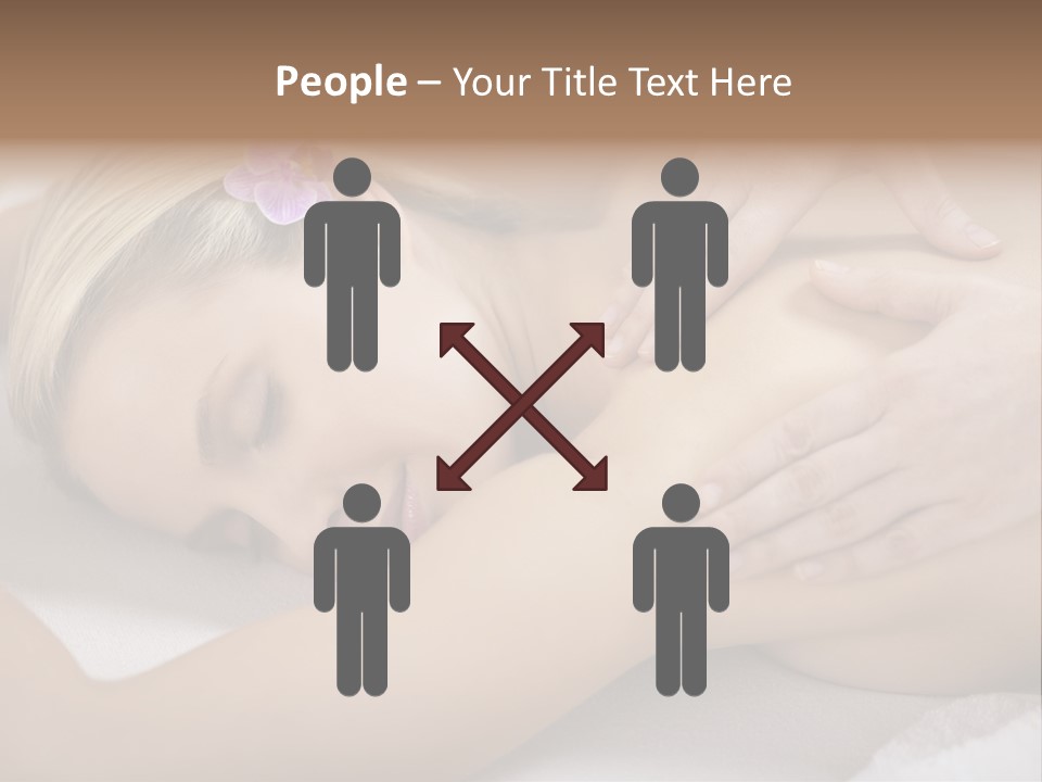 Woman Blond Hair Back Massage PowerPoint Template