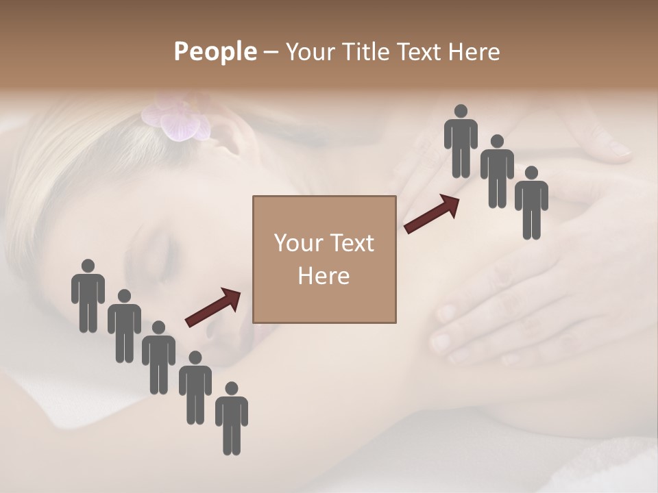 Woman Blond Hair Back Massage PowerPoint Template