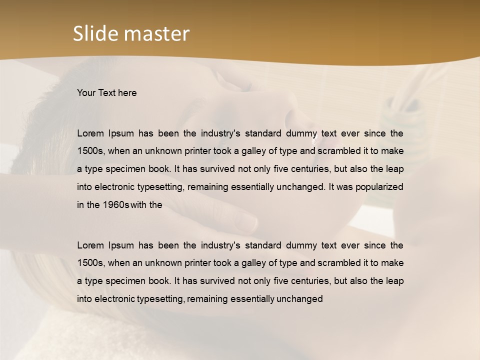 Health Spa Massage People PowerPoint Template