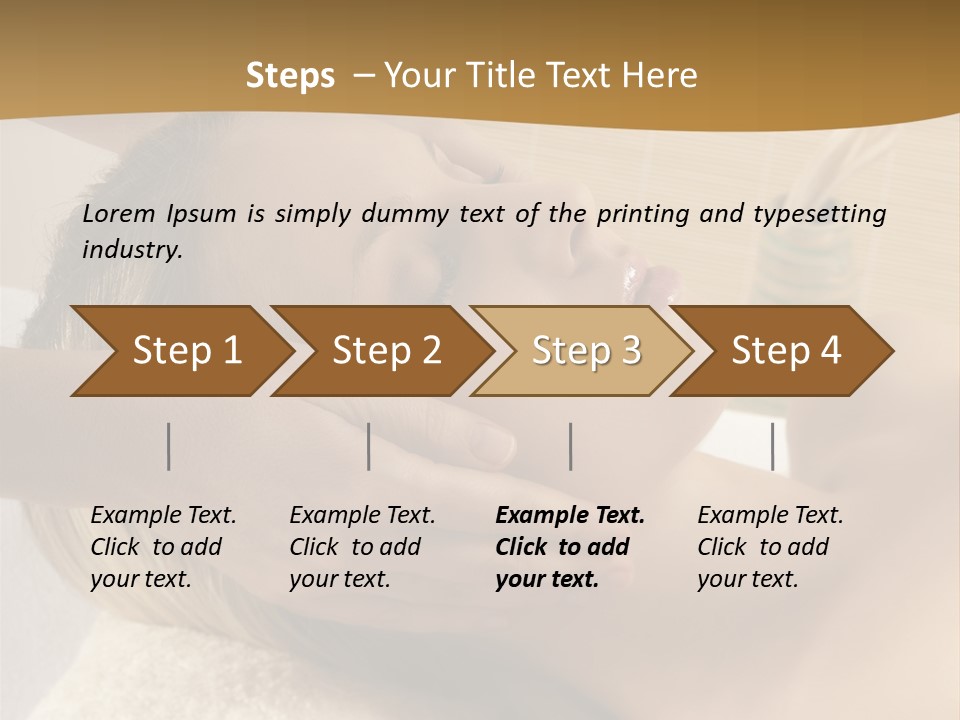 Health Spa Massage People PowerPoint Template