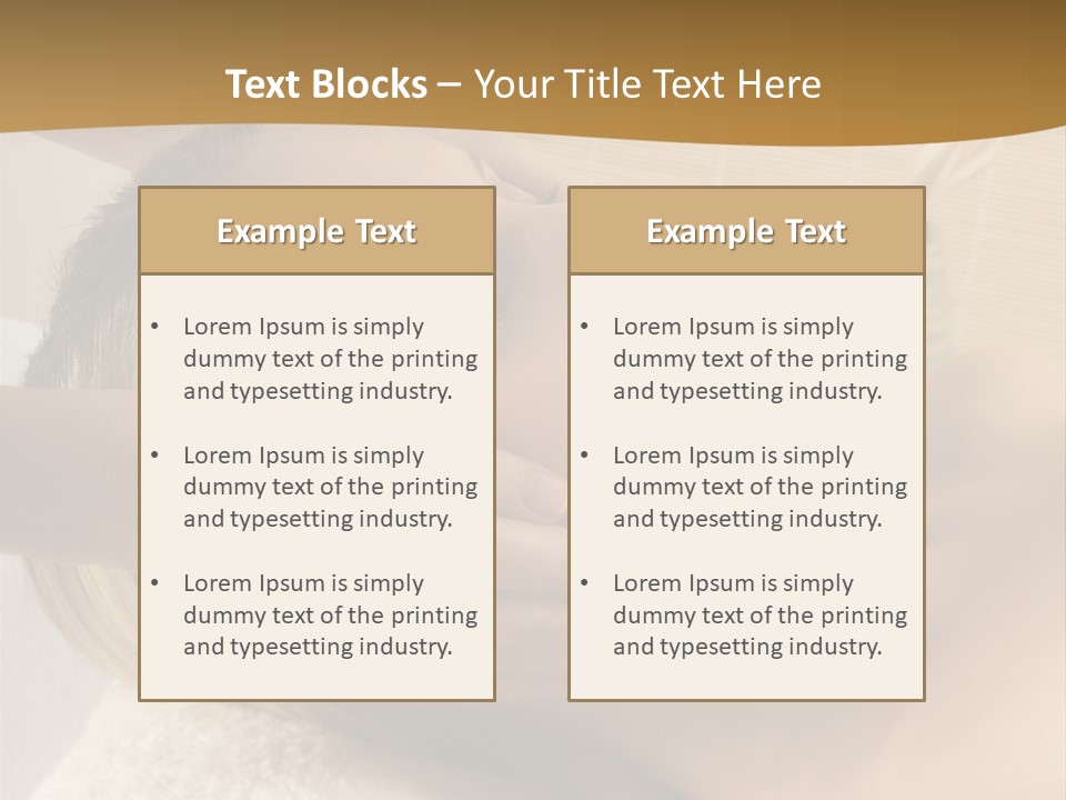 Health Spa Massage People PowerPoint Template