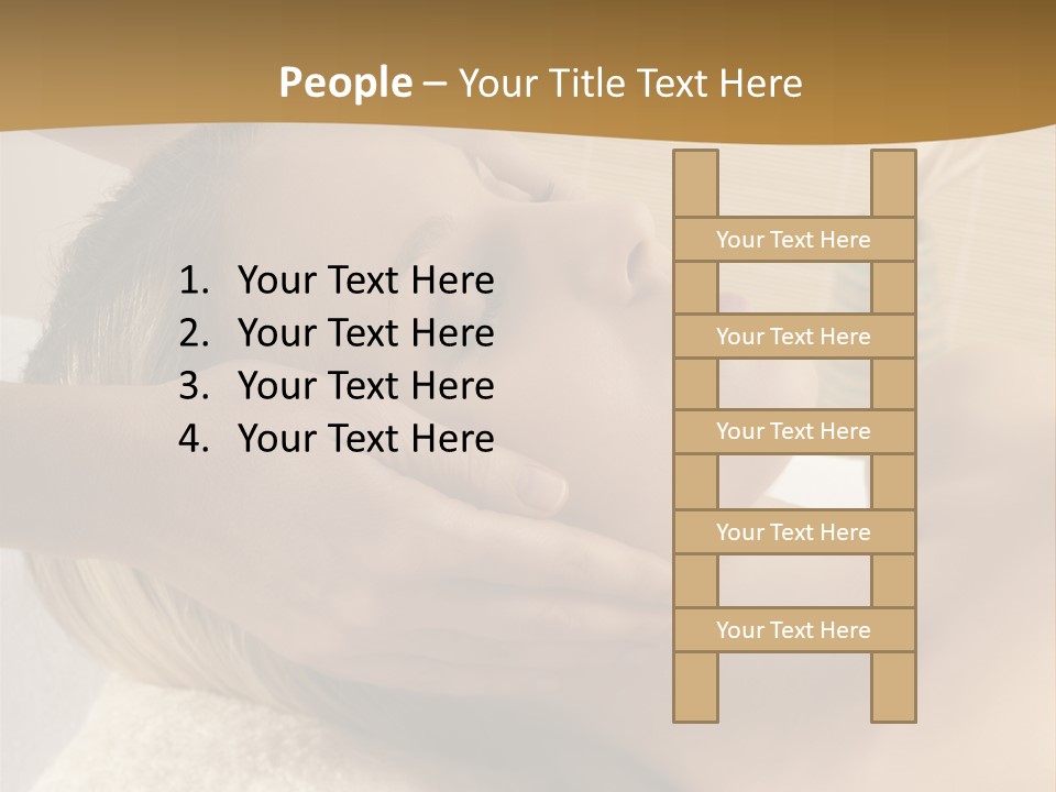 Health Spa Massage People PowerPoint Template