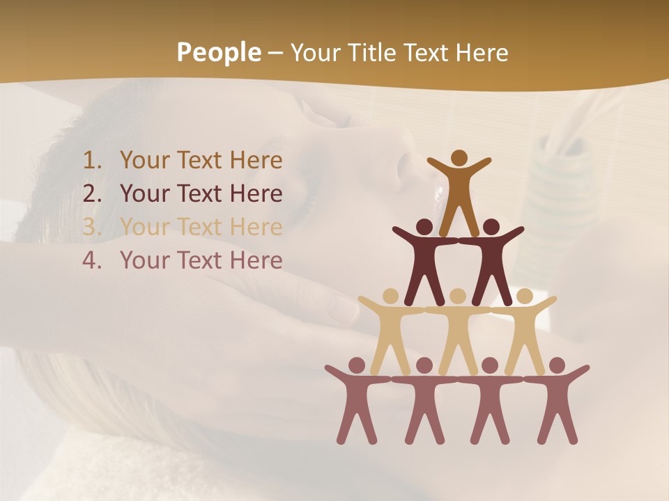 Health Spa Massage People PowerPoint Template