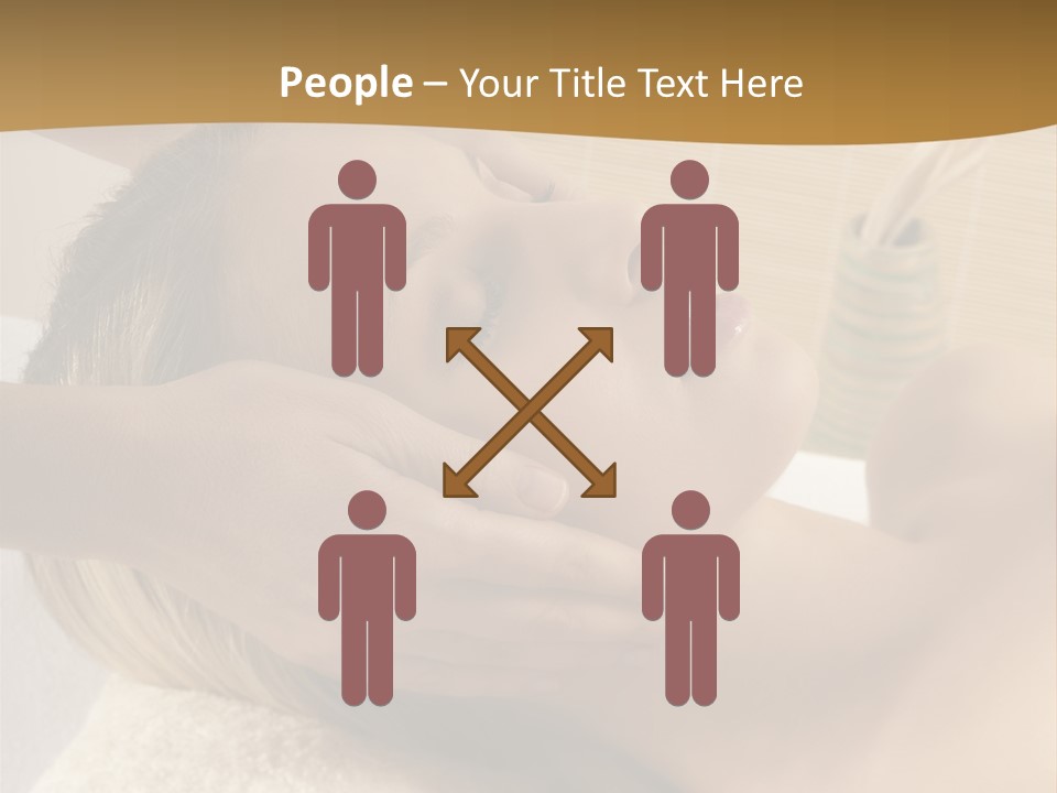 Health Spa Massage People PowerPoint Template