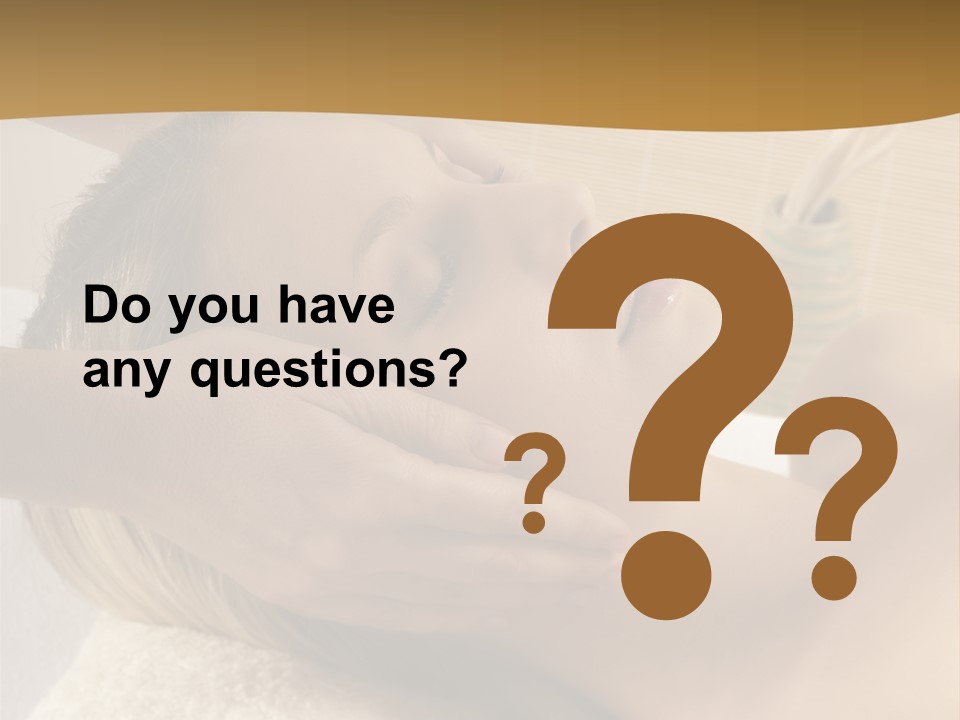 Health Spa Massage People PowerPoint Template