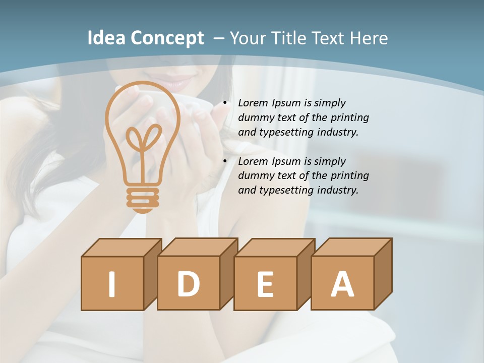 Cheerful Person Nutrition PowerPoint Template