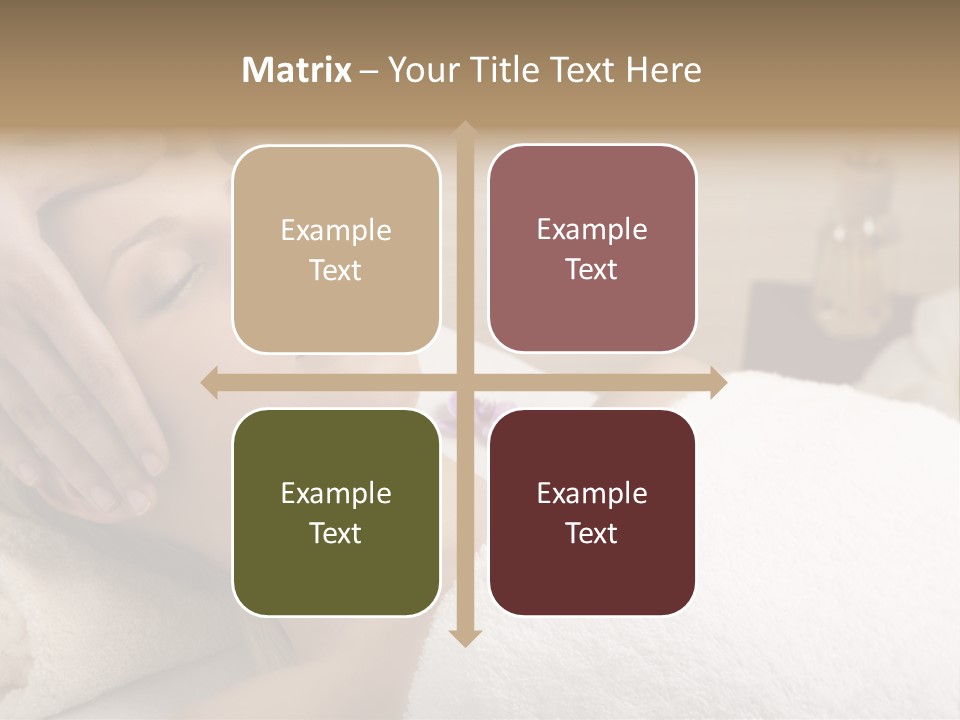 Home One Young Woman Ol Beauty Treatment PowerPoint Template