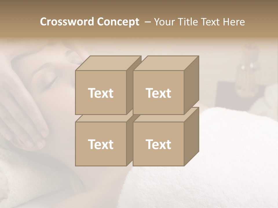 Home One Young Woman Ol Beauty Treatment PowerPoint Template