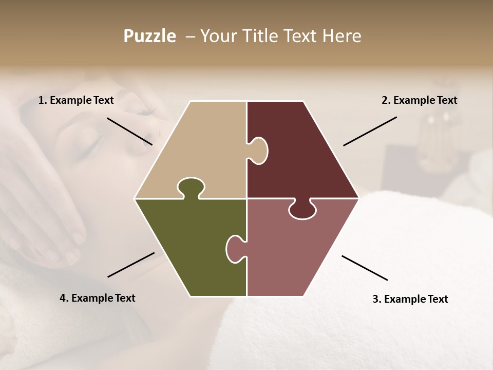 Home One Young Woman Ol Beauty Treatment PowerPoint Template