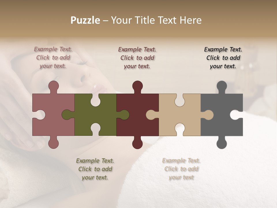 Home One Young Woman Ol Beauty Treatment PowerPoint Template