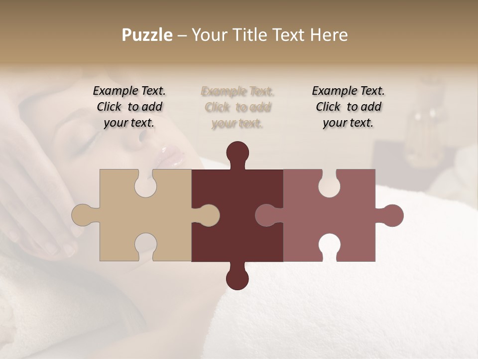 Home One Young Woman Ol Beauty Treatment PowerPoint Template