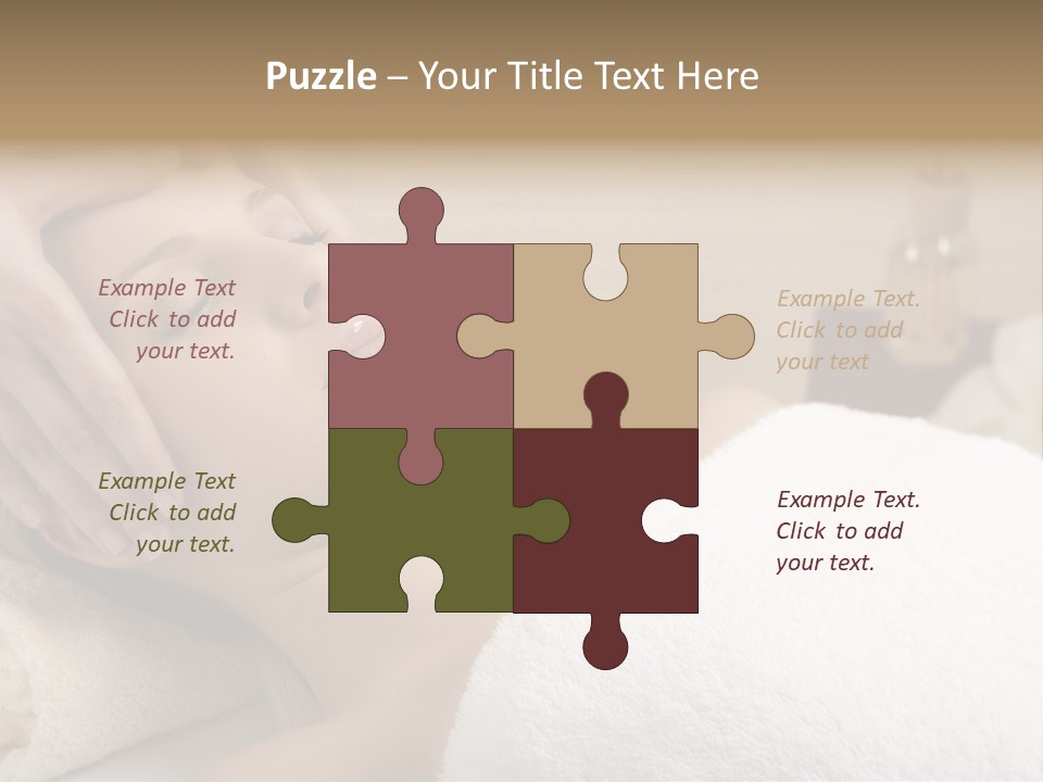 Home One Young Woman Ol Beauty Treatment PowerPoint Template