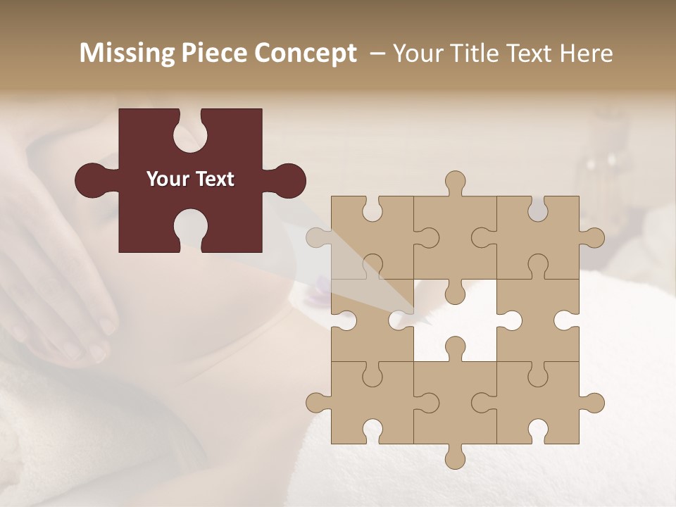 Home One Young Woman Ol Beauty Treatment PowerPoint Template