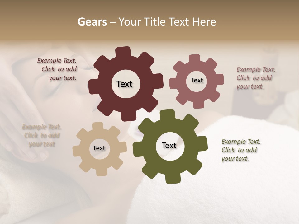 Home One Young Woman Ol Beauty Treatment PowerPoint Template