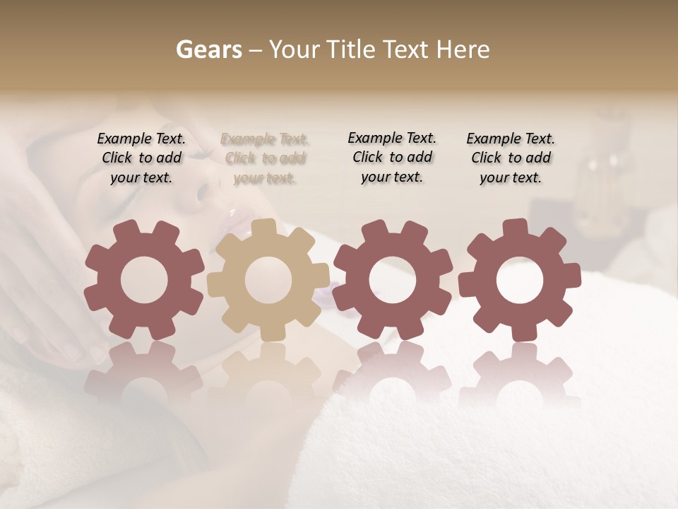 Home One Young Woman Ol Beauty Treatment PowerPoint Template